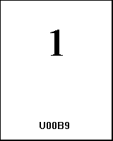 U00B9