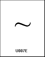 U007E