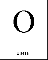 U041E
