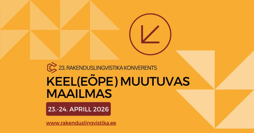 23. rakenduslingvistika kevadkonverents