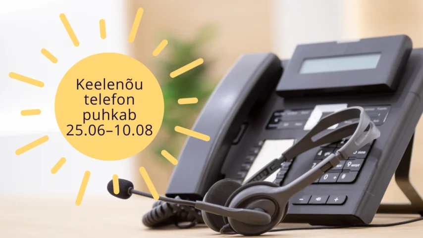 Keelenõu telefon puhkab
