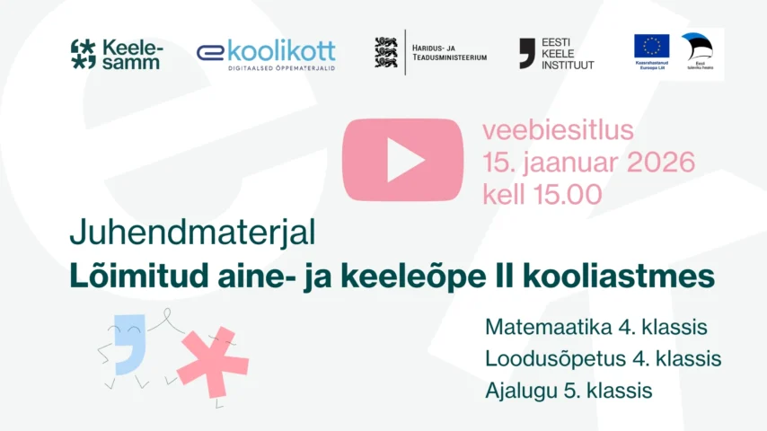 Veebiesitlus juhendmaterjali tutvustamiseks