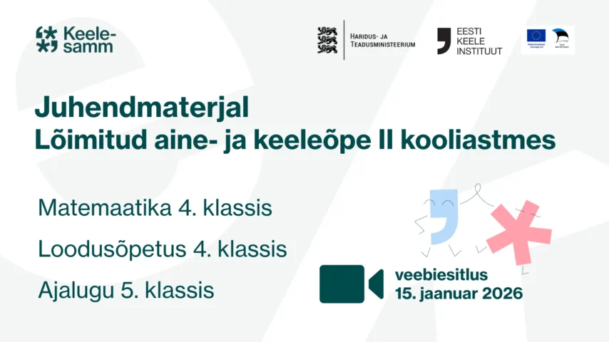 Veebiesitlus juhendmaterjali tutvustamiseks