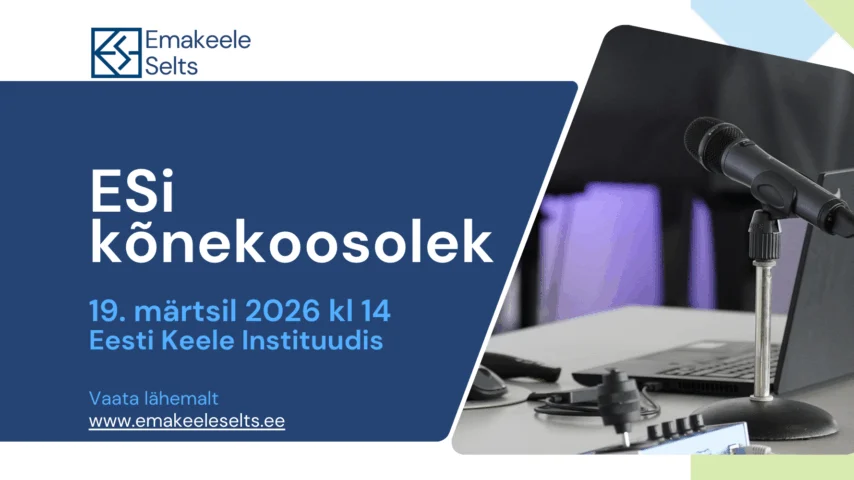 Emakeele Seltsi kõnekoosolek