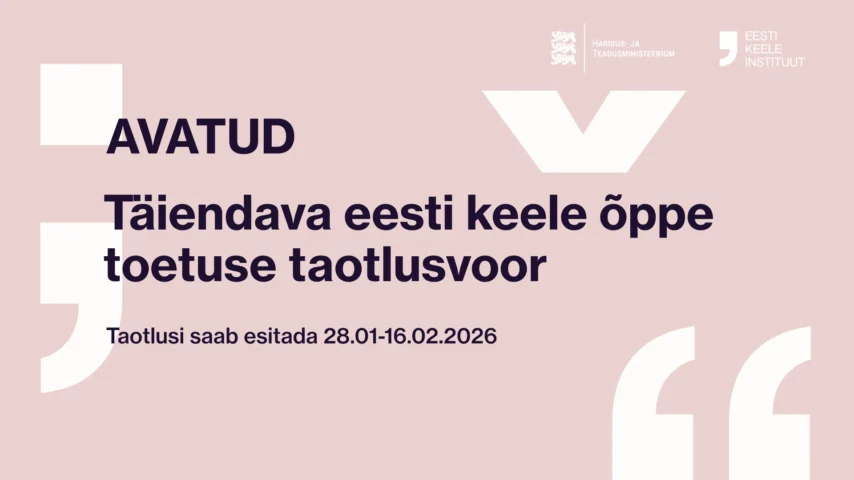 Keeleõppetoetuste taotlusvoor