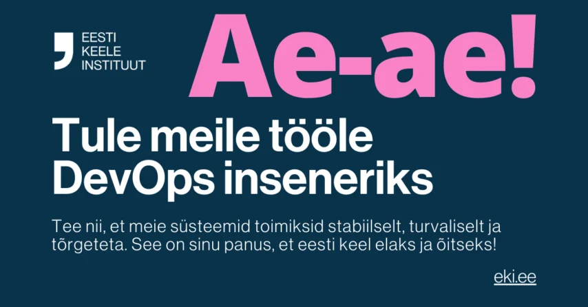 Tööpakkumine: DevOps insener