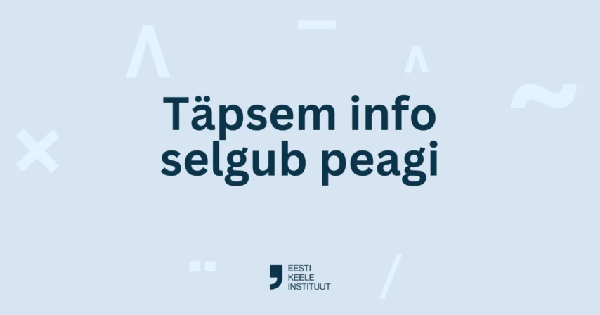 Eesti keele õpetajate teabepäev 2026
