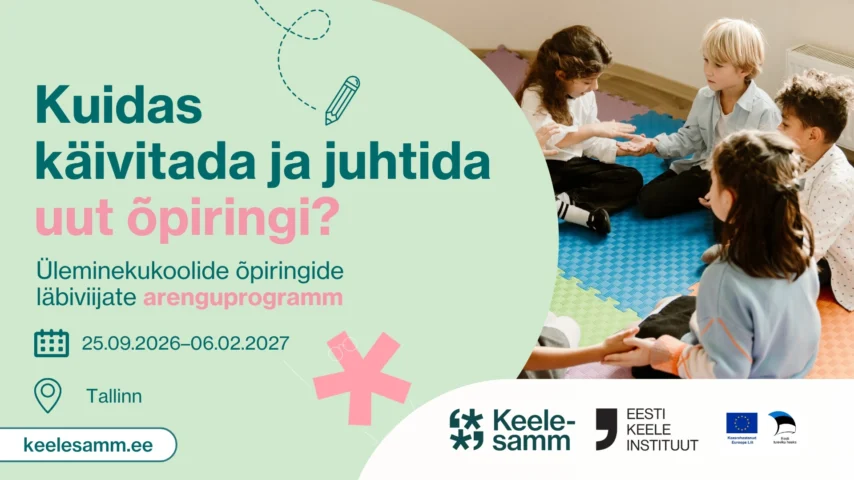Üleminekukoolide õpiringide läbiviijate arenguprogramm