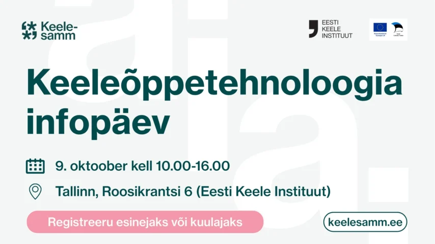 Keeleõppetehnoloogia infopäev