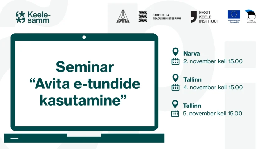 Praktiline seminar: Avita e-tunnid üleminekukoolide õpetajatele