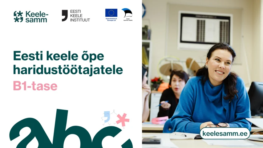 B1-taseme eesti keele õpe haridustöötajatele (veebis)