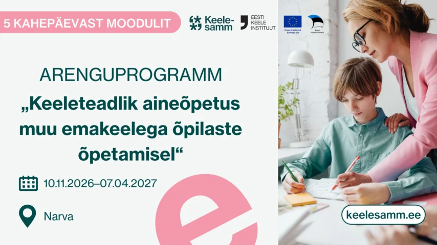 Keeleteadlik aineõpetus muu emakeelega õpilaste õpetamisel